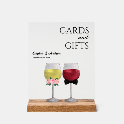 ヴィンテージボホディナー披露宴カップルワ結婚イン アクリルサイン (正面)