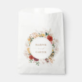 ヴィンテージボホトロピカルパンパスグラス結婚フローラ フェイバーバッグ (正面)