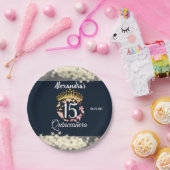 ヴィンテージボホネービーシルバーキンセアニスペインのラ ペーパープレート (パーティー)