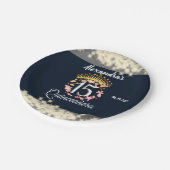 ヴィンテージボホネービーシルバーキンセアニスペインのラ ペーパープレート (アングル)