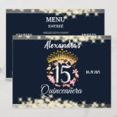 ヴィンテージボホネービーシルバーキンセアニスペインのラ メニュー (正面/裏面)