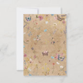 ヴィンテージボホバタフライガーデンサンキューカード サンキューカード (裏面)