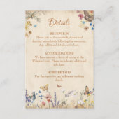 ヴィンテージボホバタフライガーデン囲いカード エンクロージャーカード (正面)