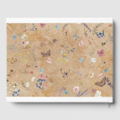 ヴィンテージボホバタフライ庭園の結婚式ゲストブック ゲストブック (裏面)