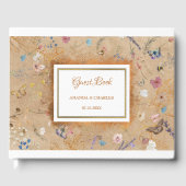 ヴィンテージボホバタフライ庭園の結婚式ゲストブック ゲストブック (正面)