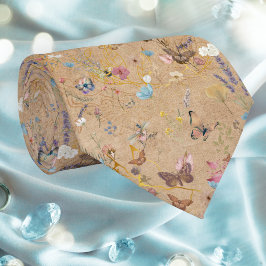 ヴィンテージボホバタフライ庭園の結婚式ネクタイ ネクタイ