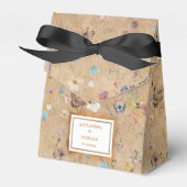 ヴィンテージボホバタフライ庭園の結婚式 フェイバーボックス (正面サイド)