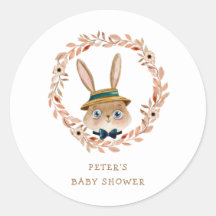 ヴィンテージボホバニーリースベビーシャワー