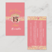 ヴィンテージボホバラ金ゴールド素朴キンセニェラスペインの エンクロージャーカード (正面/裏面)