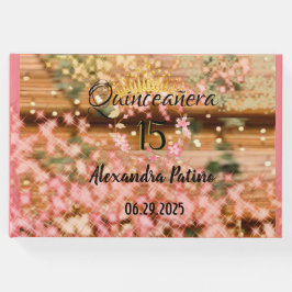 ヴィンテージボホバラ金ゴールド素朴キンセニェラスペインの ゲストブック