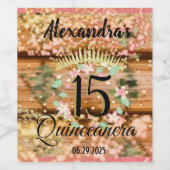 ヴィンテージボホバラ金ゴールド素朴キンセニェラスペインの ワインラベル (シングルラベル)