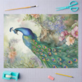 ヴィンテージボホピーコックピーコックデコップス 薄葉紙 (クラフト)