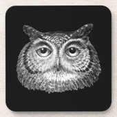 ヴィンテージボホフクロウデザイン コースター (正面)