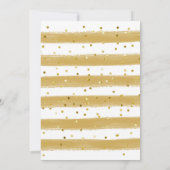 ヴィンテージボホフラワーベビーイン開花ベビーシャワー 招待状 (裏面)