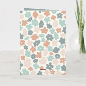 ヴィンテージボホフラワーマザーズデイ サンキューカード (裏面)