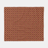 ヴィンテージボホフローラルパターン フリースブランケット (正面(横))