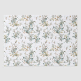 ヴィンテージボホボタニカルフローラブッテフライ 薄葉紙