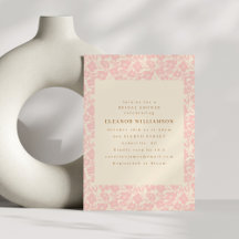 ヴィンテージボホライト赤面ピンクフローラブライダルシャワー