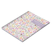 ヴィンテージボホー自転車フローラカスタムメイド・オブ・オーナー(花嫁付き添い人) ノートブック (左側)