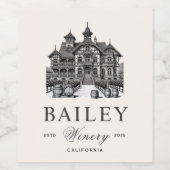 ヴィンテージボホ保管業 ワインラベル (シングルラベル)