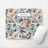 ヴィンテージボホ名絵を描バラダスティグリーン マウスパッド (マウス)