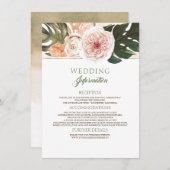 ヴィンテージボホ熱帯結婚の情報 エンクロージャーカード (正面/裏面)