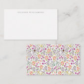 ヴィンテージボホ自転車名前をカスタムするギフト囲い ノートカード (正面/裏面)