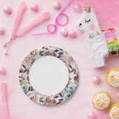 ヴィンテージボホ赤面マルサラウォータカラー ペーパープレート (パーティー)