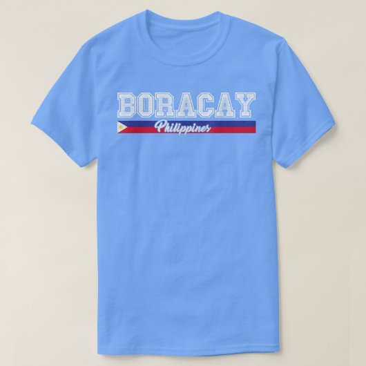 ヴィンテージボラカイフィリピン国旗 Tシャツ (デザイン正面)