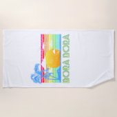 ヴィンテージボラボラビーチ ビーチタオル (正面)