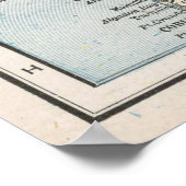 ヴィンテージボリビアの地図（1901年） ポスター (角)