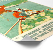 ヴィンテージボルガ旅行 ポスター (角)