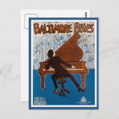 ヴィンテージボルチモア音楽カバー ポストカード (正面/裏面)