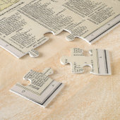 ヴィンテージボルチモア・メリーランドの地図(1891) ジグソーパズル (側面)