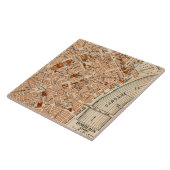 ヴィンテージボルドーの地図 タイル (側面)