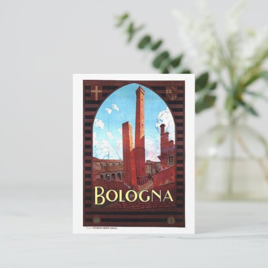 ヴィンテージボローニャイタリア旅行はがき ポストカード (スタンド正面)