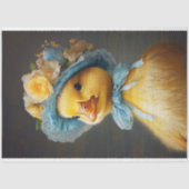 ヴィンテージボンネットデコパージュフローラ 薄葉紙 (正面)