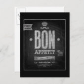 ヴィンテージボンペティットポスター – Chalkboard ポストカード (正面/裏面)