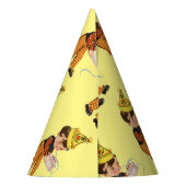 ヴィンテージボーイとお誕生日ケーキハットレトロ パーティーハット (裏面)