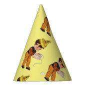 ヴィンテージボーイとお誕生日ケーキハットレトロ パーティーハット (右)