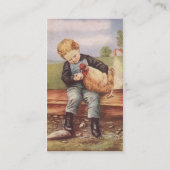 ヴィンテージボーイとニワトリ 名刺 (裏面)