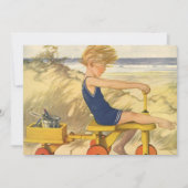 ヴィンテージボーイアットザビーチwithサンドトイズ招待状 招待状 (正面)