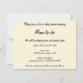 ヴィンテージボーイオンザビーチベビーシャワー招待状 招待状 (裏面)