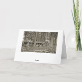 ヴィンテージボーイスカウト隊キャンプ写真1920's カード (裏面)