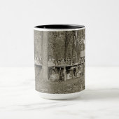 ヴィンテージボーイスカウト隊キャンプ写真1920's マグカップ (中央)