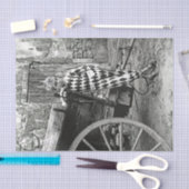 ヴィンテージボーイズインハーレクインスーツティッシュペーパー 薄葉紙 (クラフト)