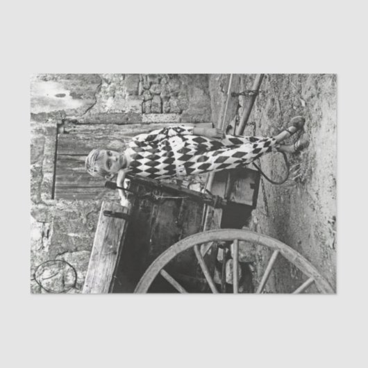 ヴィンテージボーイズインハーレクインスーツティッシュペーパー 薄葉紙 (正面)