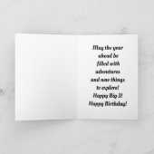 ヴィンテージボーイズハッピーバースデー カード (内部)