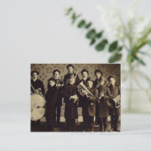 ヴィンテージボーイズ真鍮バンドワルシャワIndiana ポストカード (スタンド正面)