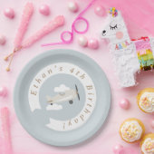 ヴィンテージボーイズ誕生日 パーソナライズされた ペーパープレート (パーティー)